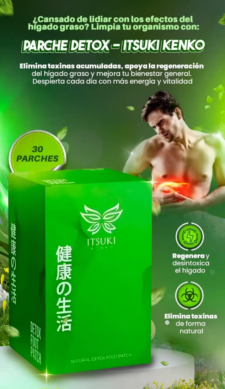 PARCHES ITSUKI KENKO / DESINTOXICANTE PARA TU CUERPO